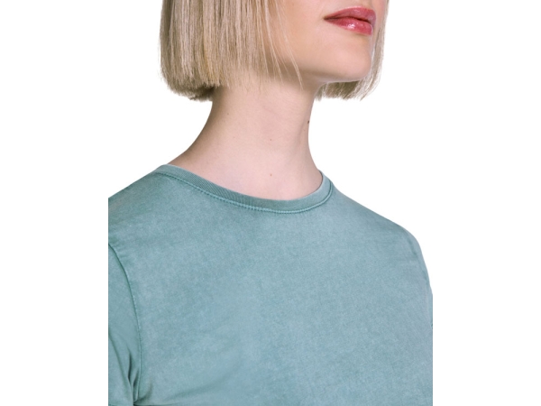 Футболка «Fiyi» женская, сине-зеленый выстиранный