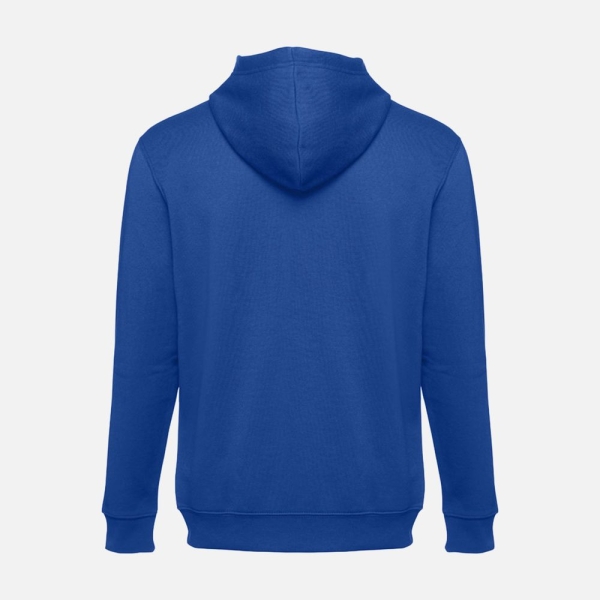 Толстовка мужская на молнии с капюшоном Amsterdam, ярко-синяя