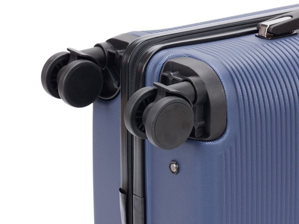 Чемодан TORBER Onego, синий, ABS-пластик, 59,5 х 39,5 х 24 см, 46 л