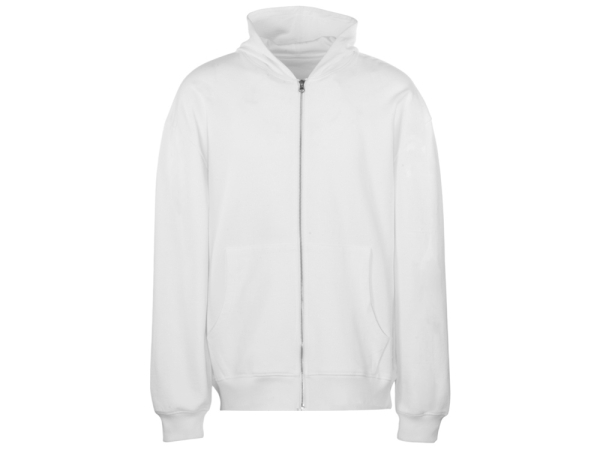 Толстовка оверсайз с капюшоном на молнии «Monaco», белый