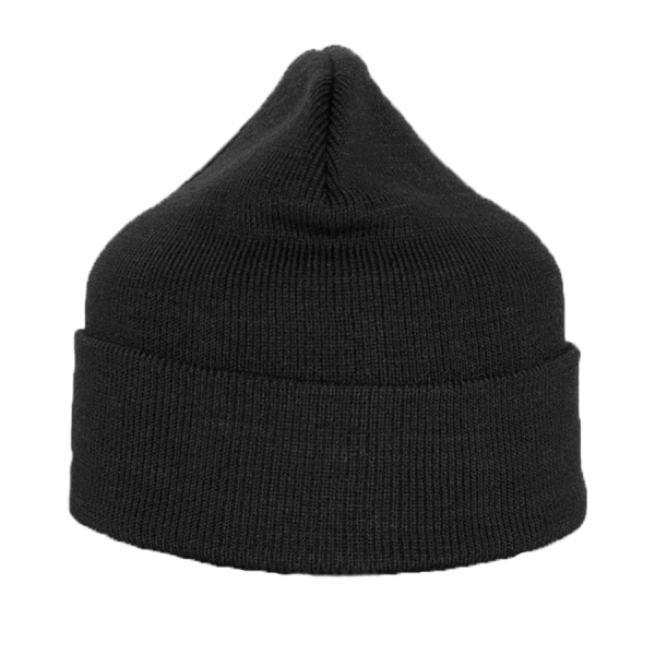 Шапка вязаная двойная "Essential", с отворотом, белый,100% акрил