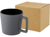 Cali Керамическая кружка объемом 370 мл с матовой отделкой - сплошной черный / Matted Grey Cali Керамическая кружка объемом 370 мл с матовой отделкой - сплошной черный / Matted Grey