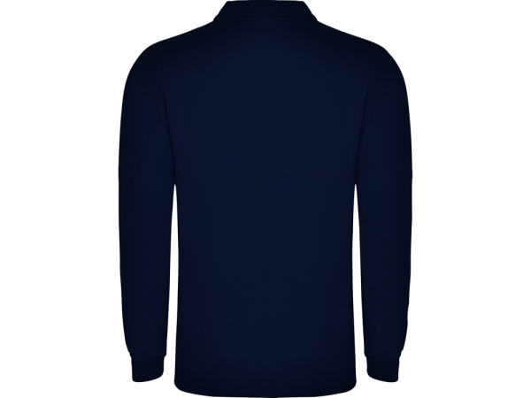 Рубашка поло "Carpe" мужская с длинным рукавом, нэйви