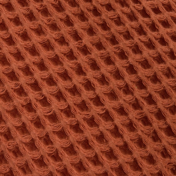 Плед вафельный Elenglect, оранжевый