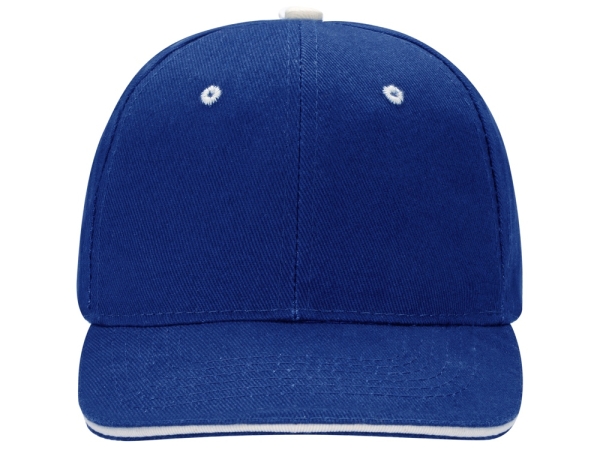 Бейсболка "New Castle" 6-ти панельная, темно-синий/натуральный