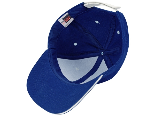 Бейсболка "New Castle" 6-ти панельная, темно-синий/натуральный