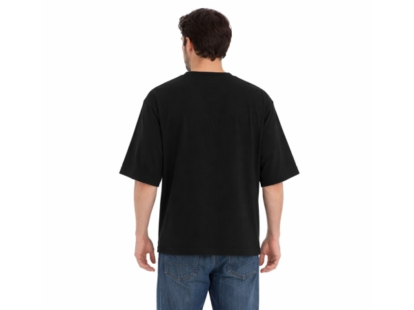 Футболка Kyoto из джерси 180 г/м2 с пич отделкой, унисекс, черный