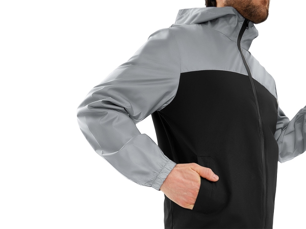 Ветровка светоотражающая «Рефлектор гибрид», светоотражающий/черный