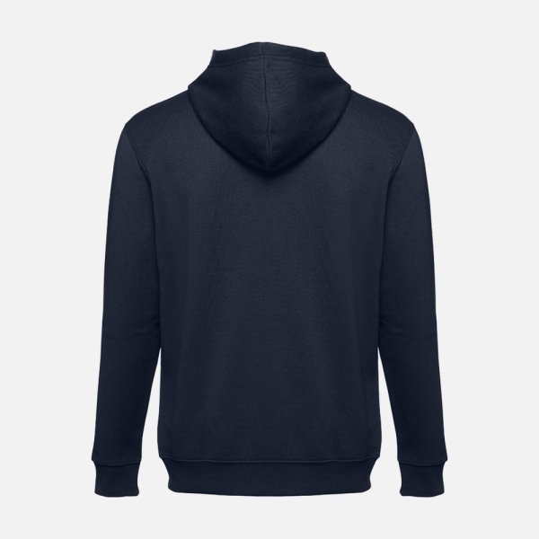 Толстовка мужская на молнии с капюшоном Amsterdam, темно-синяя