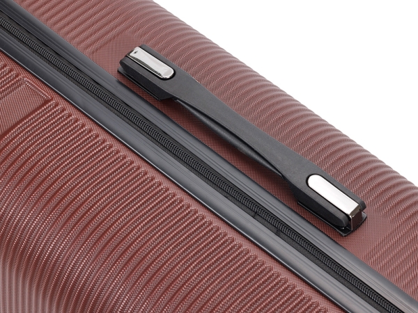 Чемодан TORBER Onego, бордовый, ABS-пластик, 79,5 х 51 х 29 см, 103 л