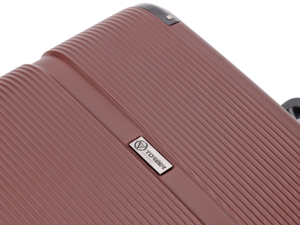 Чемодан TORBER Onego, бордовый, ABS-пластик, 79,5 х 51 х 29 см, 103 л