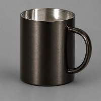 Стальная кружка с двойными стенками "Altai", gun metal