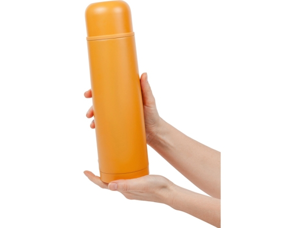 Термос Relaxika 101 (1 литр), желтый (без лого)