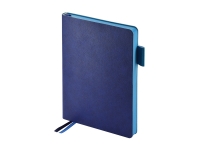 Ежедневник А5 датированный "Boston" 2026, синий с голубым обрезом Ежедневник А5 датированный "Boston" 2026, синий с голубым обрезом
