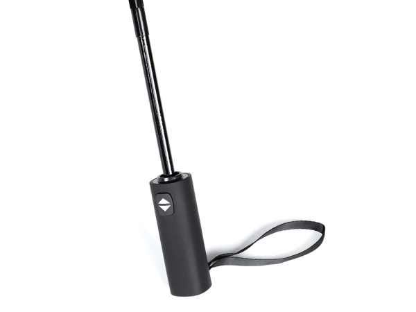 Зонт складной мужской TORBER, автомат, 3 сложения, черный, каркас сталь/файбергласс, эпонж, пластиковая ручка, диаметр 103 см