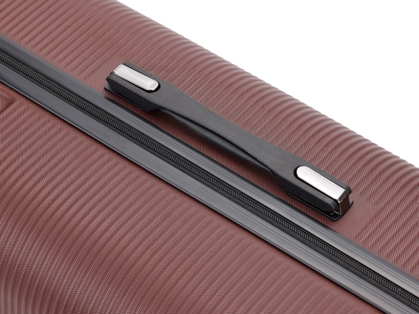 Чемодан TORBER Onego, бордовый, ABS-пластик, 69,5 х 46 х 26 см, 69 л