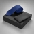 Подарочный набор Long River: обложка для паспорта (без лого Long River), галстук (темно-синий), черная коробка