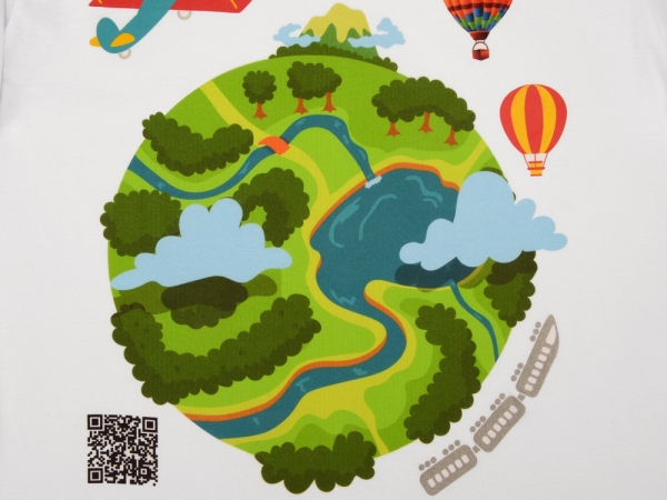 Образец «Путешествие по видам нанесения» на текстиле