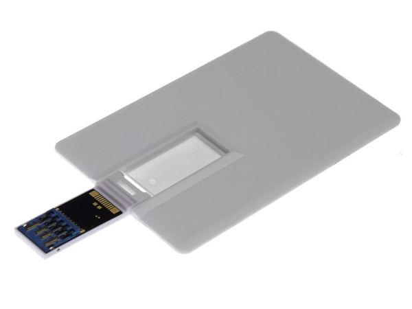 Флешка Визитка на 64 Гб, белый