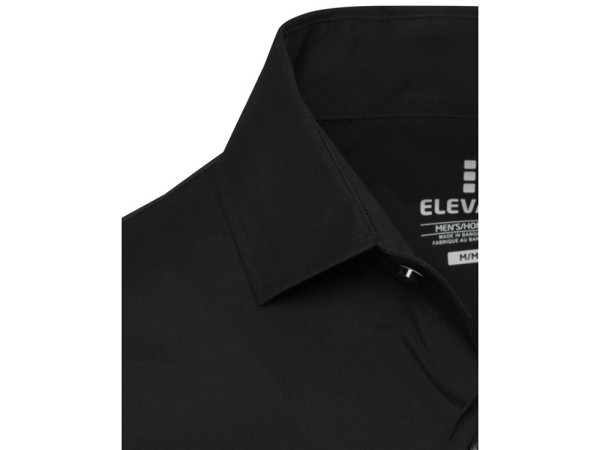 Carnelian мужская рубашка из поплина - сплошной черный