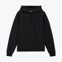 Худи релакс унисекс Баланс, с начесом, черный, размер 3XL/4XL