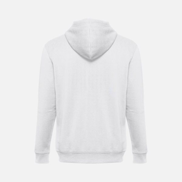 Толстовка мужская на молнии с капюшоном Amsterdam, белая