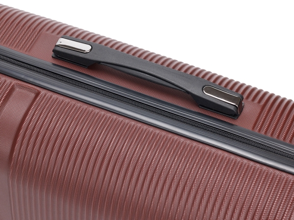 Чемодан TORBER Onego, бордовый, ABS-пластик, 59,5 х 39,5 х 24 см, 46 л