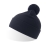 Шапка вязаная  двойная Wind-S с помпоном