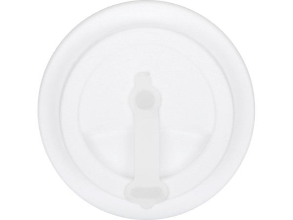 Пластиковый стакан Take away с двойными стенками и крышкой с силиконовым клапаном, 350 мл, белый