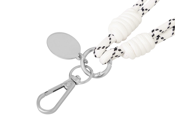Брелок-браслет "Bohemian", черно-белый
