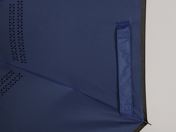 Зонт-трость наоборот Inversa, полуавтомат, темно-синий