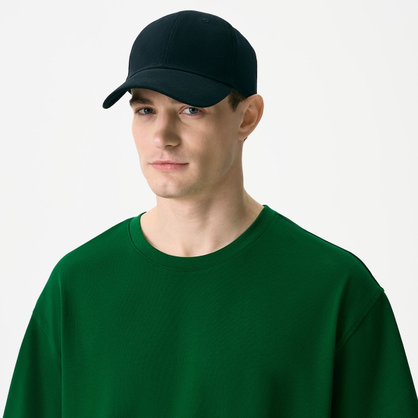 Бейсболка Аксис (Axis), 6 клиньев, черный