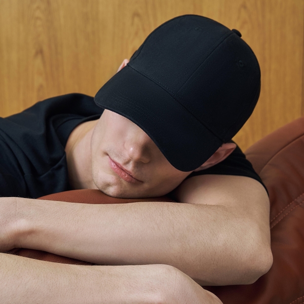 Бейсболка Аксис (Axis), 6 клиньев, черный