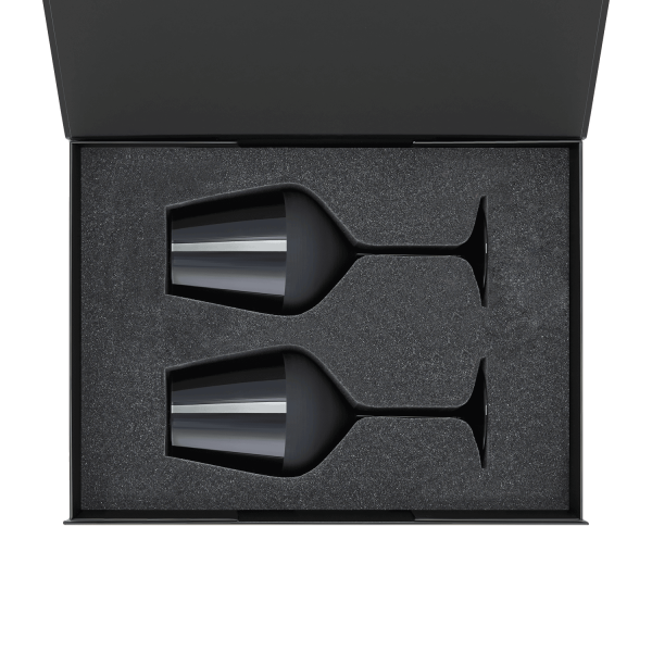 Подарочный набор 2 бокала для вина Блэк Эдишн (Black edition) в черной коробке