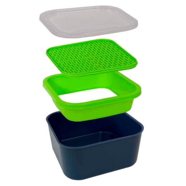 Комплект для проращивания микрозелени: проращиватель, семена редиса