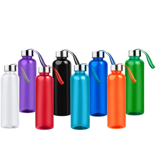 Бутылка для воды VERONA PET COLOR 550мл Черная с серебристым 6261.08