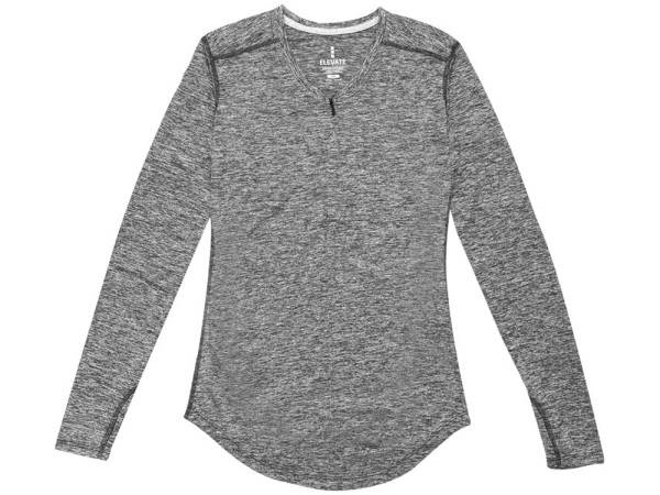 Лонгслив Quadra женский с длинным рукавом, темно-серый