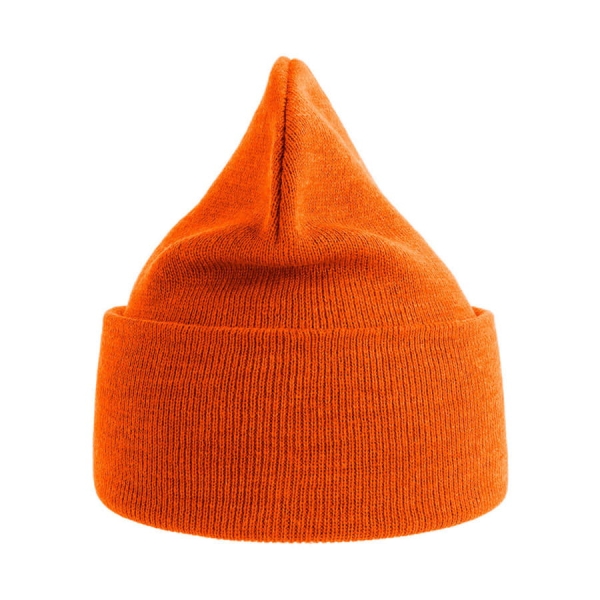 Шапка вязаная PURE  с отворотом из пряжи Polylana