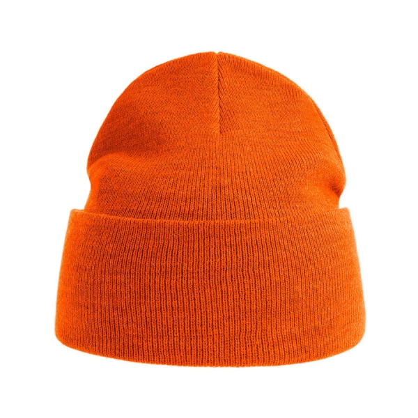 Шапка вязаная PURE  с отворотом из пряжи Polylana