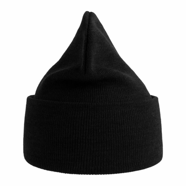 Шапка вязаная PURE  с отворотом из пряжи Polylana