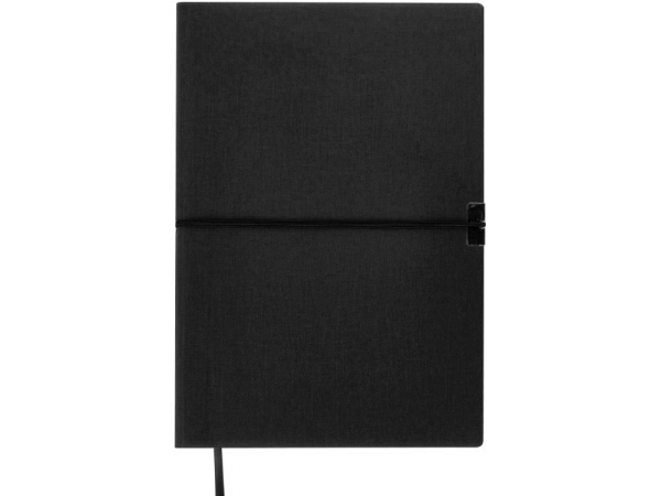 Блокнот "Horizon" с горизонтальной резинкой, гибкая обложка, 80 листов, черный