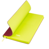Ежедневник Latte NEW недатированный, бордо/лимонный Ежедневник Latte NEW недатированный, бордо/лимонный