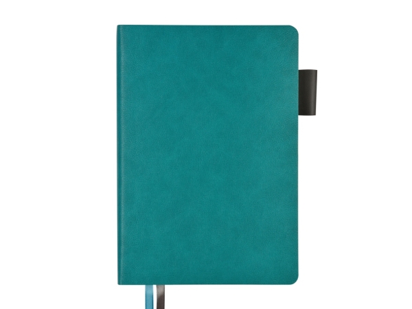 Ежедневник А5 датированный "Boston" 2026, морская волна с серым обрезом