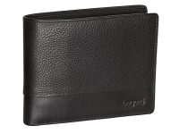 Портмоне BUGATTI Atlanta, чёрное, натуральная воловья кожа, 10,5х1х9 см Портмоне BUGATTI Atlanta, чёрное, натуральная воловья кожа, 10,5х1х9 см