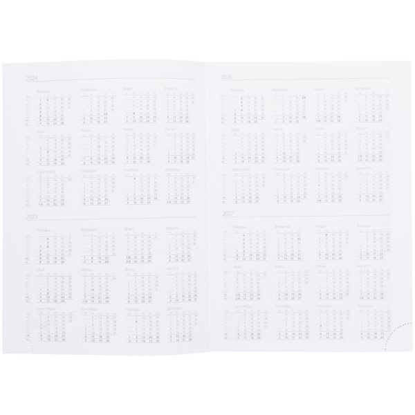 Ежедневник Vivian, недатированный, красный