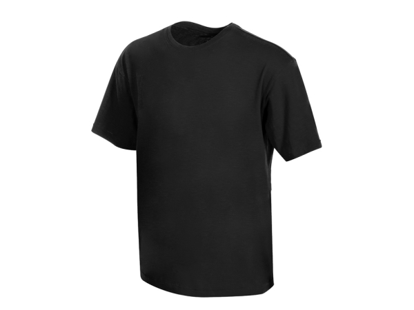 Футболка из джерси с протяжками «Portofino» унисекс, черный