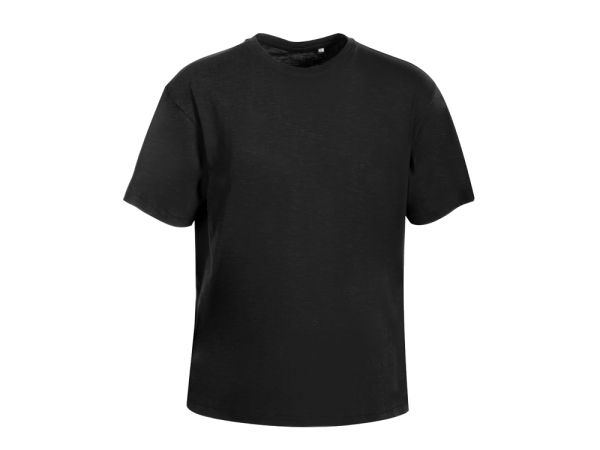 Футболка из джерси с протяжками «Portofino» унисекс, черный