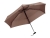 Зонт складной женский TORBER, механика, 5 сложений, коричневый, каркас алюминий, эпонж, пластиковая ручка, диаметр 91 см