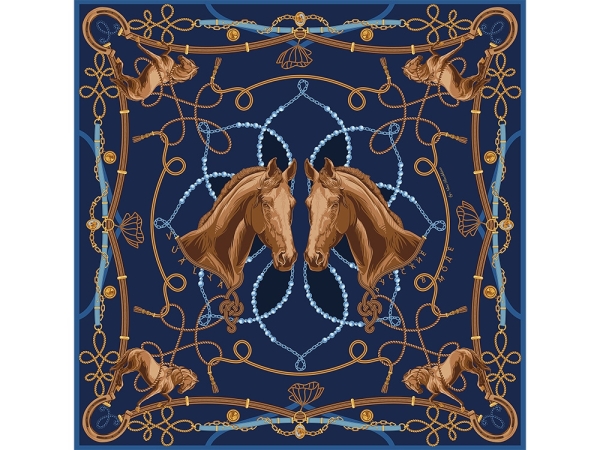 Платок «Конный клуб»
