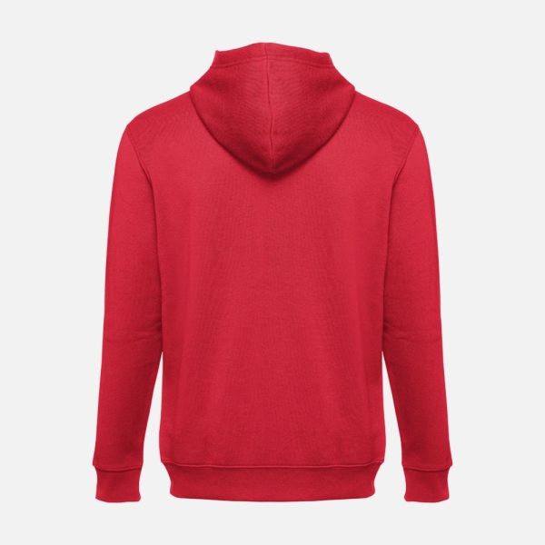 Толстовка мужская на молнии с капюшоном Amsterdam, красная